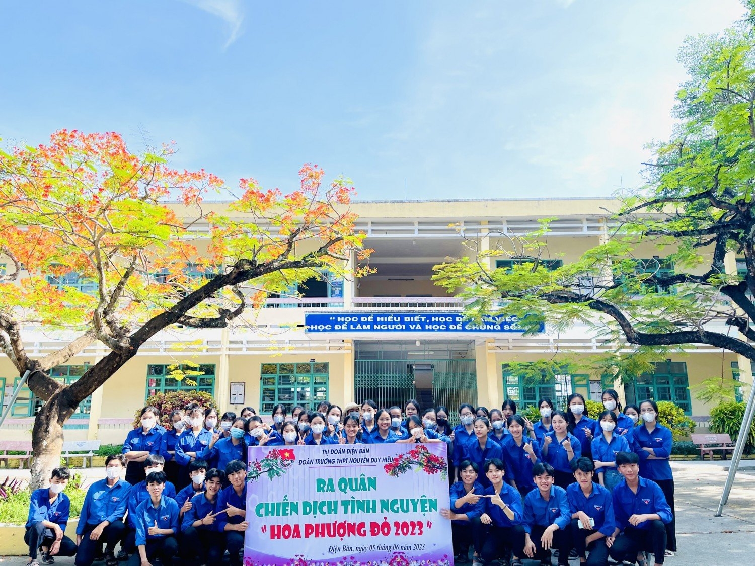 Đoàn Trường THPT Nguyễn Duy Hiệu khởi động chiến dịch tình nguyện Hoa phượng đỏ