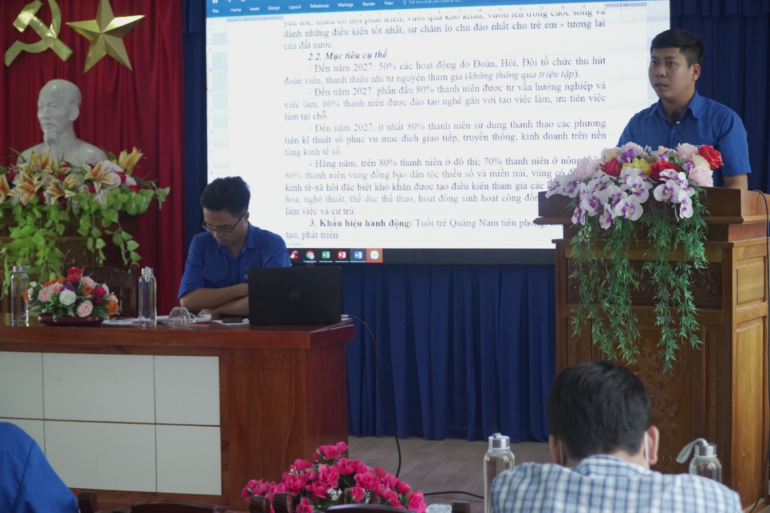 Thị Đoàn Điện Bàn góp ý vào dự thảo văn kiện trình Đại hội Tỉnh Đoàn và Đại hội Trung ương Đoàn