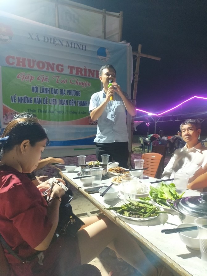 Điện Minh - Hội nghị đối thoại giữa lanh đạo địa phương với Đoàn viên, thanh niên xã Điện Minh năm 2022