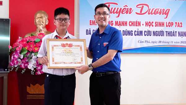 Chủ tịch nước gửi Thư khen học sinh ở Quảng Ninh dũng cảm cứu người