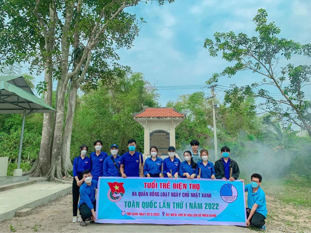 Tuổi trẻ Điện Bàn ra quân chủ nhật xanh lần I, năm 2022
