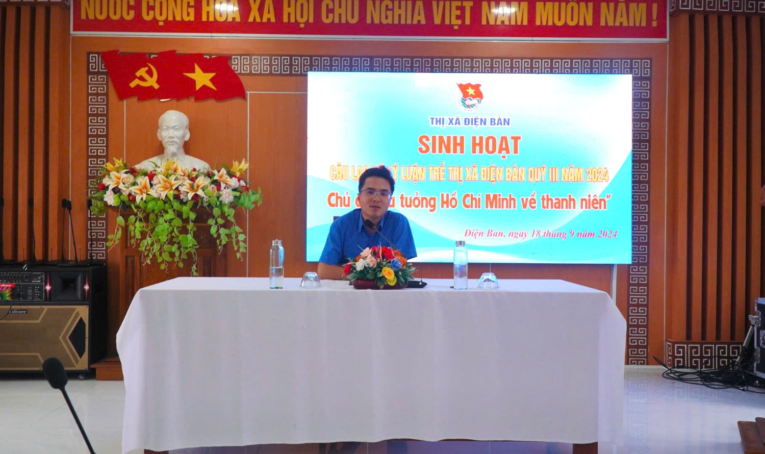 Sinh hoạt CLB Lý luận trẻ Quý III năm 2024 với chủ đề “Tư tưởng Hồ Chí Minh về thanh niên”.